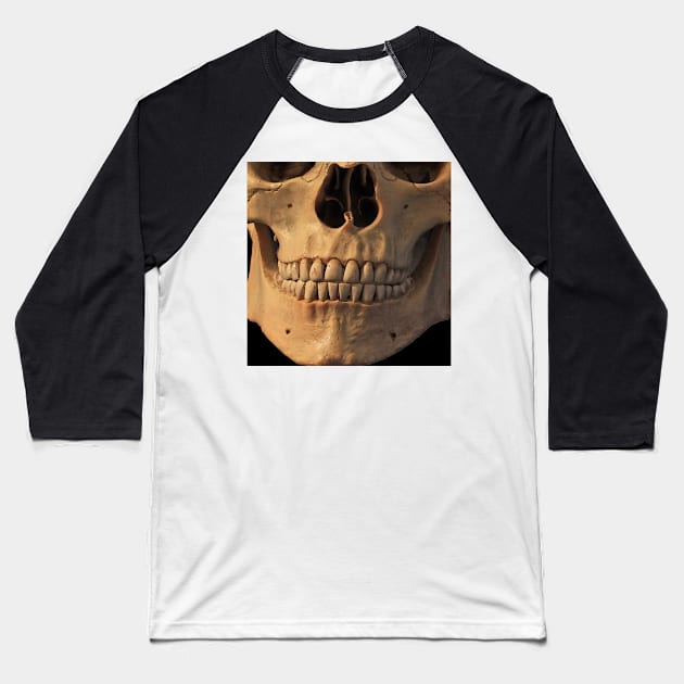 Skull - skull in color Baseball T-Shirt by ro83land